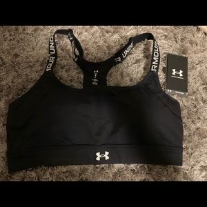 Under Armour Reflect Mid Wordmark Sports Bra